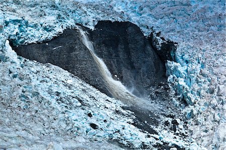 Avalanche, Franz Josef Glacier, South Island, New Zealand Foto de stock - Direito Controlado, Número: 700-03333688