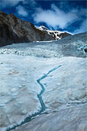 The Franz Josef Glacier, South Island, New Zealand Foto de stock - Con derechos protegidos, Código: 700-03333691