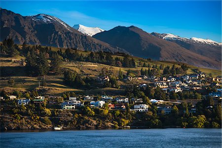 queenstown lake - The Remarkables, Queenstown,  South Island, New Zealand Stock Photo - Rights-Managed, Code: 700-03333693