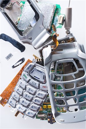 destructing - Broken and Smashed Cell Phone Stock Photo - Rights-Managed, Code: 700-03368693