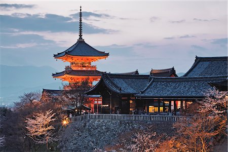 Temple Kiyomizu, Kyoto, préfecture de Kyōto, région du Kansai, Honshu, Japon Photographie de stock - Rights-Managed, Code: 700-03392413