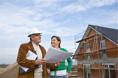 Architects at Home Construction Site Stock Photo - Rights-Managed, Code: 700-03404089