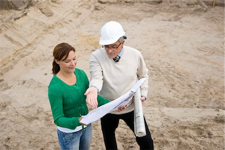 Architects at Construction Site Stock Photo - Rights-Managed, Code: 700-03404096