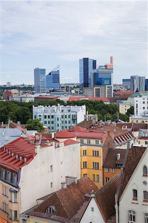 estonian (places and things) - City Skyline, Tallinn, en Estonie, pays baltes Photographie de stock - Rights-Managed, Code: 700-03404314