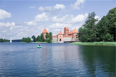 row in trakai - Insular Castle on Galve Lake, Trakai, Lithuania Stock Photo - Rights-Managed, Code: 700-03404319