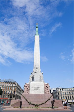 riga - Freedom Monument, Riga, Riga District, Latvia, Baltic States Foto de stock - Con derechos protegidos, Código: 700-03404313