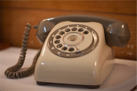 still life phone - Rotary Telephone Stock Photo - Rights-Managed, Code: 700-03405570