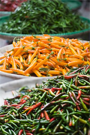 Chili Peppers at Pak Klong Talat, Bangkok, Thailand Fotografie stock - Rights-Managed, Codice: 700-03405607