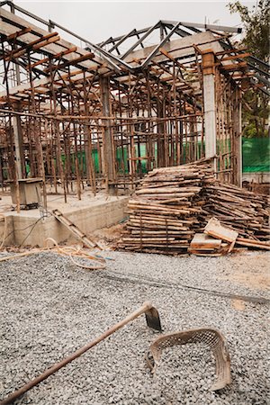reconstruction - Construction d'une nouvelle maison à Bangkok, Thaïlande Photographie de stock - Rights-Managed, Code: 700-03407244