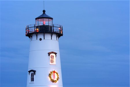 Lighthouse at Christmas Stock Photo - Rights-Managed, Code: 700-03407552