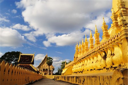 simsearch:841-05796458,k - Pha That Luang, Vientiane, Vientiane Province, Laos Stock Photo - Rights-Managed, Code: 700-03407624