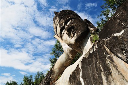 Giant Buddha Statue at Buddha Park, Vientiane Province, Laos Foto de stock - Con derechos protegidos, Código: 700-03407620