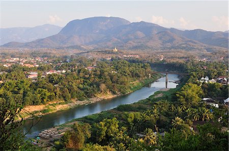 View from Phu Si, Luang Prabang, Laos Foto de stock - Direito Controlado, Número: 700-03407709