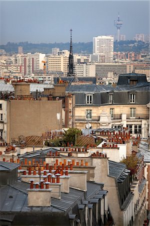 paris france overview of city - Paris, Ile-de-France, France Stock Photo - Rights-Managed, Code: 700-03408063