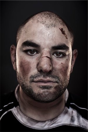 Portrait of Rugby Player Stock Photo - Rights-Managed, Code: 700-03408099