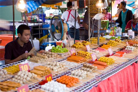 People at Market, Ko Samui, Thailand Stock Photo - Rights-Managed, Code: 700-03403930