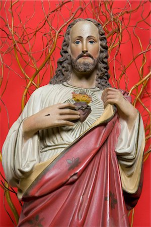 red background pic men - Statue of Jesus Christ Stock Photo - Rights-Managed, Code: 700-03435260