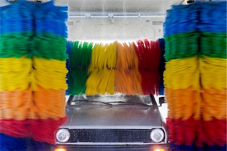 Car Going Through Carwash Stock Photo - Rights-Managed, Code: 700-03439098