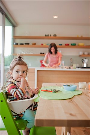 family modern - Mother and Daughter in Kitchen Stock Photo - Rights-Managed, Code: 700-03439489