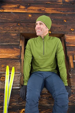 Portrait of Cross Country Skier, Steamboat Springs, Colorado, USA Foto de stock - Con derechos protegidos, Código: 700-03439903
