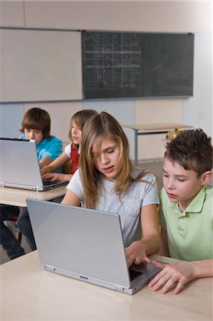 electronic school desk - Students Working on Computers Stock Photo - Rights-Managed, Code: 700-03445088