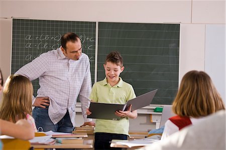 school children with teacher - Student Giving Presentation to Classroom Stock Photo - Rights-Managed, Code: 700-03445102