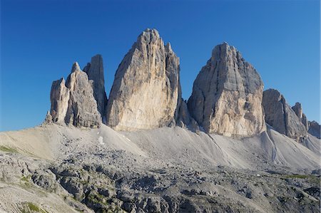 Tre Cime di Lavaredo, Dolomiten, Südtirol, Italien Stockbilder - Lizenzpflichtiges, Bildnummer: 700-03445270