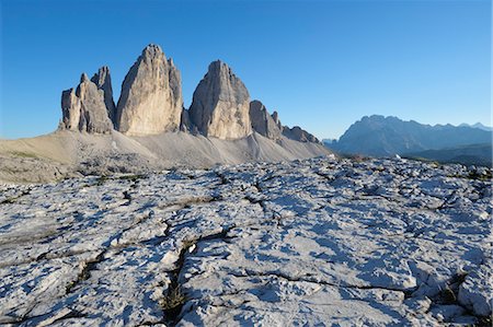 Tre Cime di Lavaredo, Dolomites, South Tyrol, Italy Stock Photo - Rights-Managed, Code: 700-03445272