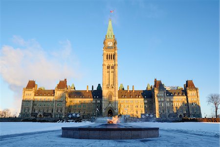 famous clock - Parliament Hill, Ottawa, Ontario, Canada Stock Photo - Rights-Managed, Code: 700-03445356