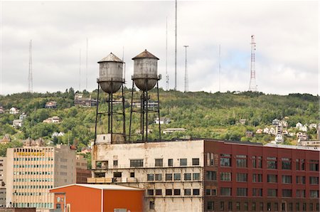 radio mast - Water Towers, Duluth, Minnesota Stock Photo - Rights-Managed, Code: 700-03445635