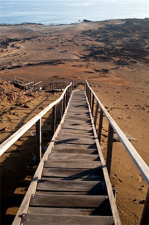 steps high angle - Walkway on Bartolome Island, Galapagos Islands, Ecuador Stock Photo - Rights-Managed, Code: 700-03445939