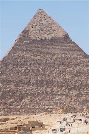 pyramid people - Pyramid of Khafre, Giza, Egypt Stock Photo - Rights-Managed, Code: 700-03445963