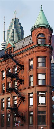 Gooderham Building, Toronto, Ontario, Canada Photographie de stock - Rights-Managed, Code: 700-03446179