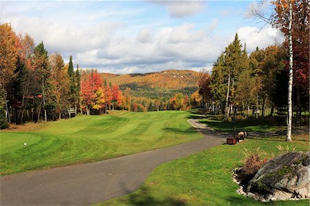 Balmoral Golf Club in Autumn, Morin Heights, Laurentians, Quebec, Canada Foto de stock - Direito Controlado, Número: 700-03440041