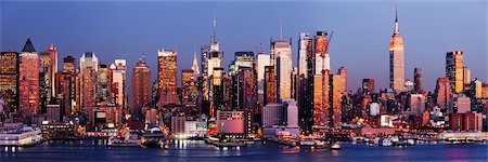 panoramic cityscapes - Midtown, Manhattan, New York City, New York, USA Stock Photo - Rights-Managed, Code: 700-03440186