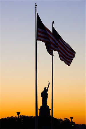 statue de la liberté - Statue de la liberté au lever du soleil, Liberty Island, New York City, New York, États-Unis Photographie de stock - Rights-Managed, Code: 700-03440216
