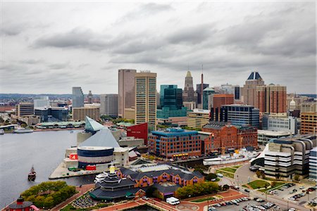 Inner Harbour, Baltimore, Maryland, USA Foto de stock - Direito Controlado, Número: 700-03440220