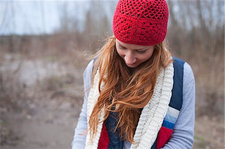 red scarf woman - Woman Hiking, Troutdale, Oregon, USA Stock Photo - Rights-Managed, Code: 700-03455654