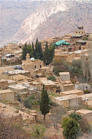 Village de Dana, Jordanie Photographie de stock - Rights-Managed, Code: 700-03456415