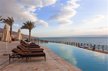 swimming pool trees nobody - Dead Sea Spa Hotel , Jordan Stock Photo - Rights-Managed, Code: 700-03456424