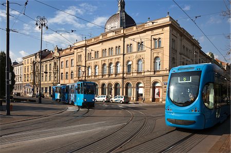 straßenbahnschiene - Straßenbahnen, Zagreb, Kroatien Stockbilder - Lizenzpflichtiges, Bildnummer: 700-03456460