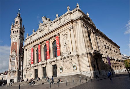 simsearch:700-03456607,k - Opera House, Lille, Urban Community of Lille Metropole, Nord, Nord-Pas-de-Calais, France Foto de stock - Con derechos protegidos, Código: 700-03456598