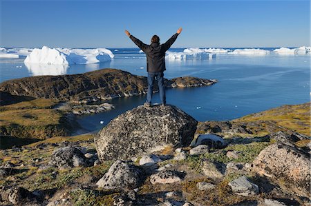 Disko Bay, Jakobshavn Glacier, Ilulissat, Greenland Foto de stock - Con derechos protegidos, Código: 700-03456656