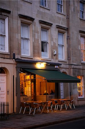 evening on the patio - Restaurant, Bath, England Stock Photo - Rights-Managed, Code: 700-03458132