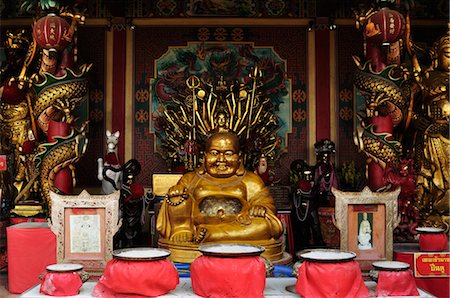 Buddha Statue, Wat Phanan Choeng, Ayutthaya, Thailand Stock Photo - Rights-Managed, Code: 700-03451193