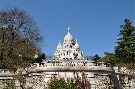 Sacre Coeur, Montmartre, Paris, France Foto de stock - Con derechos protegidos, Código: 700-03466339