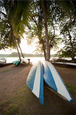 Canoes on the Beach, Tortuguero, Limon, Costa Rica Stock Photo - Rights-Managed, Code: 700-03466367