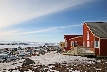 Au début du printemps, Iqaluit, Nunavut, Canada Photographie de stock - Rights-Managed, Code: 700-03466613