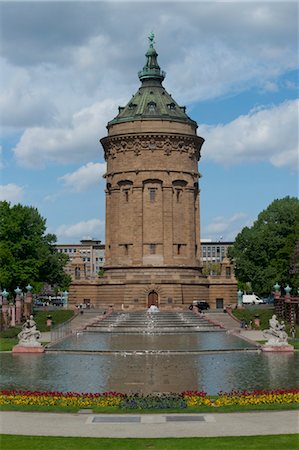 Mannheim Wasserturm, Mannheim, Baden-Württemberg, Deutschland Stockbilder - Lizenzpflichtiges, Bildnummer: 700-03466711