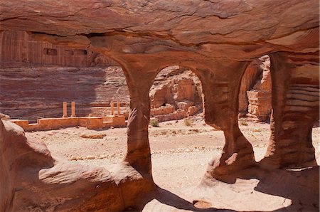 Amphithéâtre, Petra, Jordanie, Moyen-Orient Photographie de stock - Rights-Managed, Code: 700-03460395